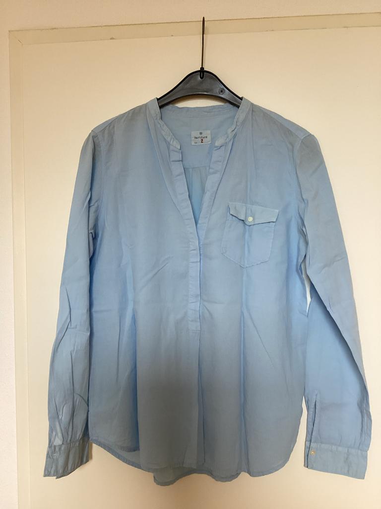 HARTFORD 100% katoenen blouse, Ophalen of Verzenden, Zo goed als nieuw, Maat 36 (S), Blauw