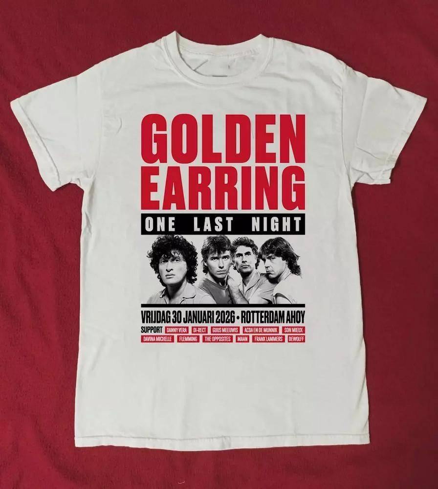 T-Shirt GOLDEN EARRING, Onbekend, Wit, Ophalen of Verzenden, Maat 56/58 (XL)