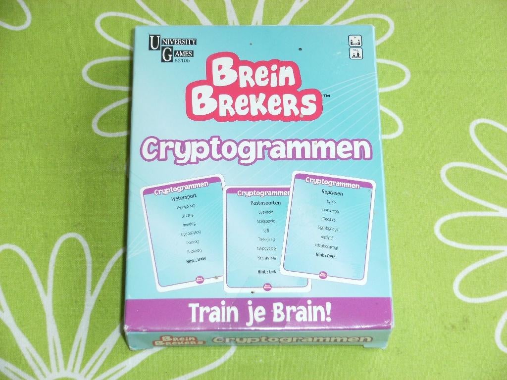 Breinbrekers Cryptogrammen-  train je brain, Een of twee spelers, Ophalen of Verzenden, Zo goed als nieuw