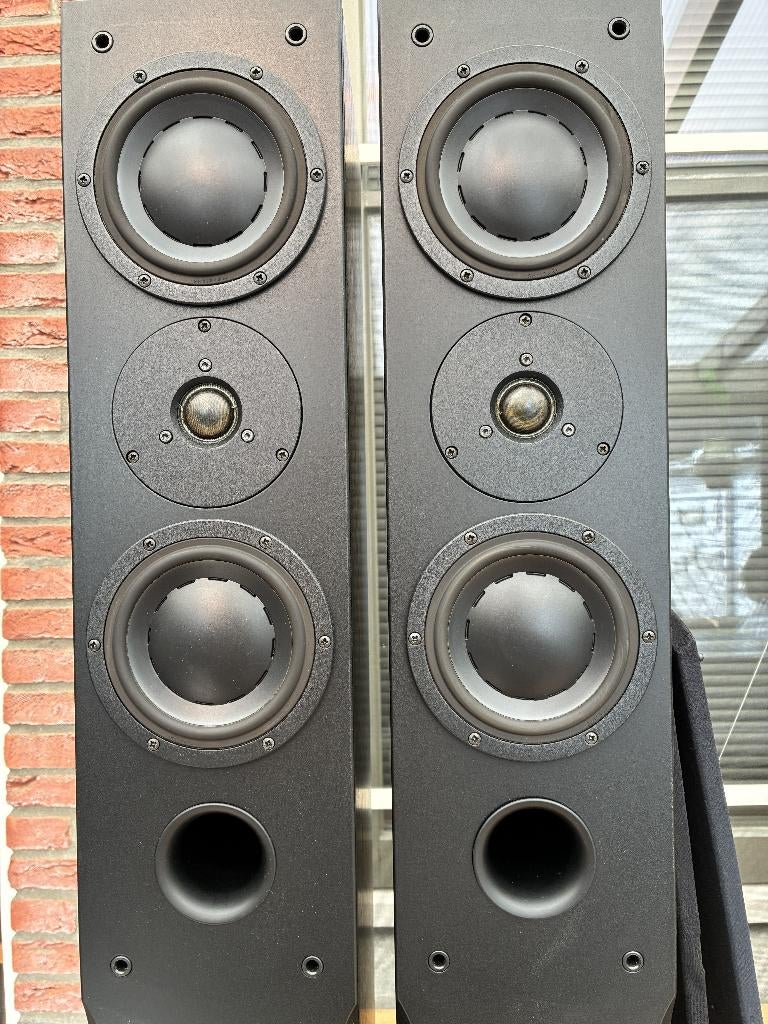 Dynaudio speakers & Denon receiver, Audio, Tv en Foto, Luidsprekers, Zo goed als nieuw, 60 tot 120 watt, Complete surroundset