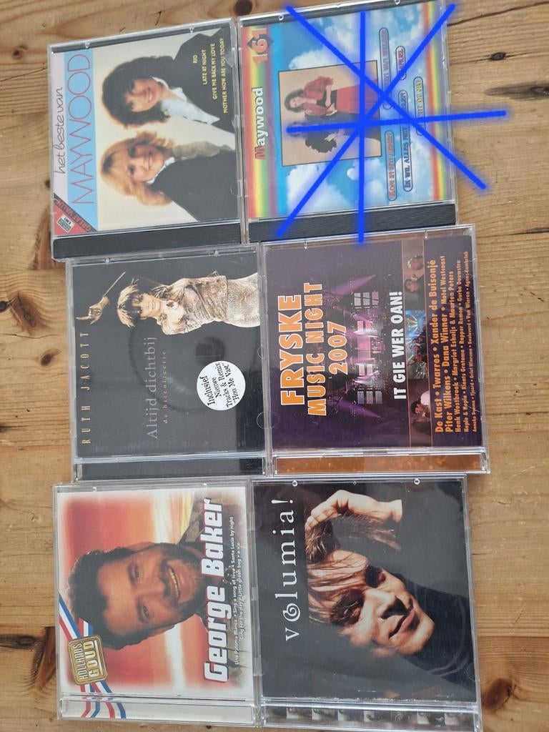 5 diverse CD's: Maywood, Ruth Jacott, George Baker, Volumia!, Ophalen of Verzenden, Gebruikt