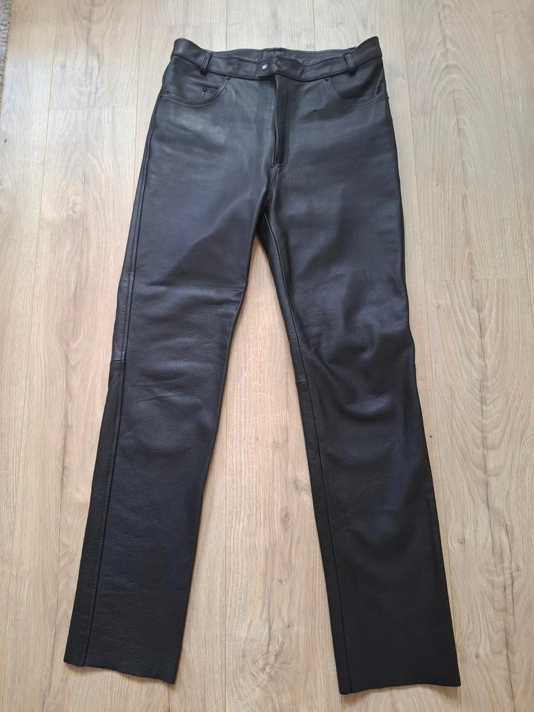 Lederen (motor)broek, zwart, maat XL. Nieuw!, Ophalen of Verzenden, Nieuw zonder kaartje, Broek | leer