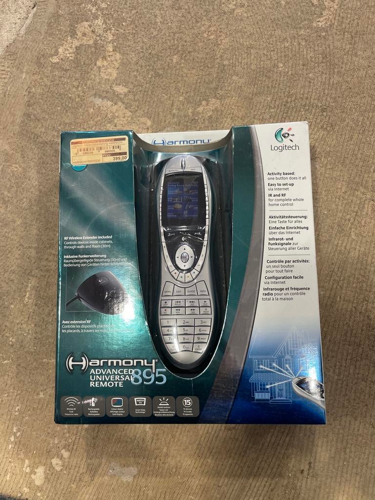 Logitech Harmony 895 Advanced Universele Afstandsbediening, Game console, Universeel, Nieuw, Ophalen of Verzenden