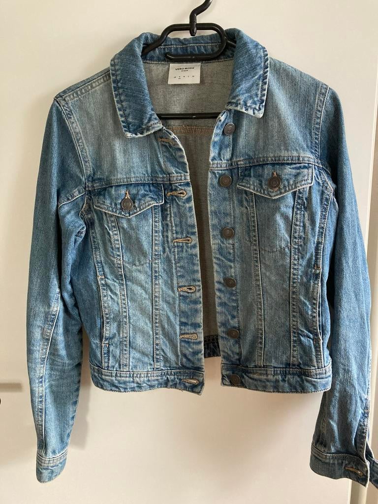 Spijkerjack als NIEUW, maat S, Ophalen of Verzenden, Zo goed als nieuw, Maat 36 (S), Blauw