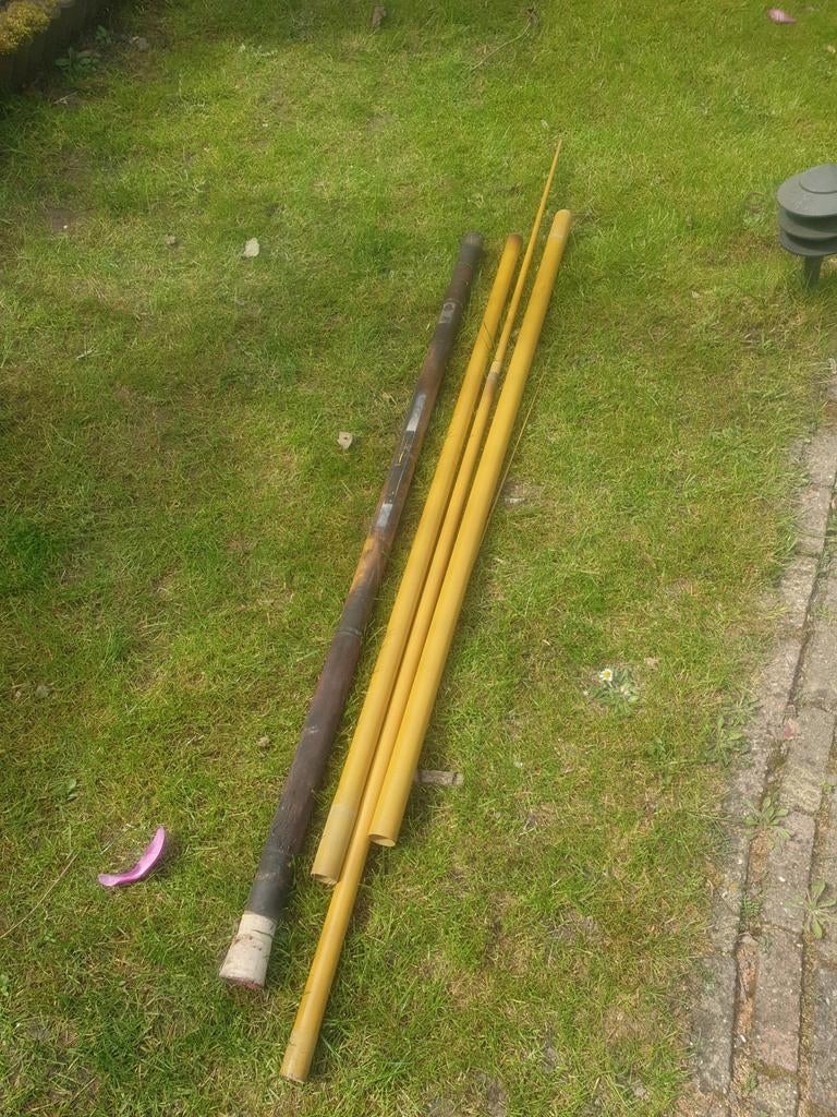 Vaste vishengel 6-7 meter lerc, Watersport en Boten, Hengelsport | Algemeen, Ophalen of Verzenden, Gebruikt, Vaste hengel