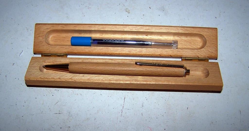 Mooie balpen Proclama in houten kistje met extra vulling. Nw, Ophalen of Verzenden, Nieuw