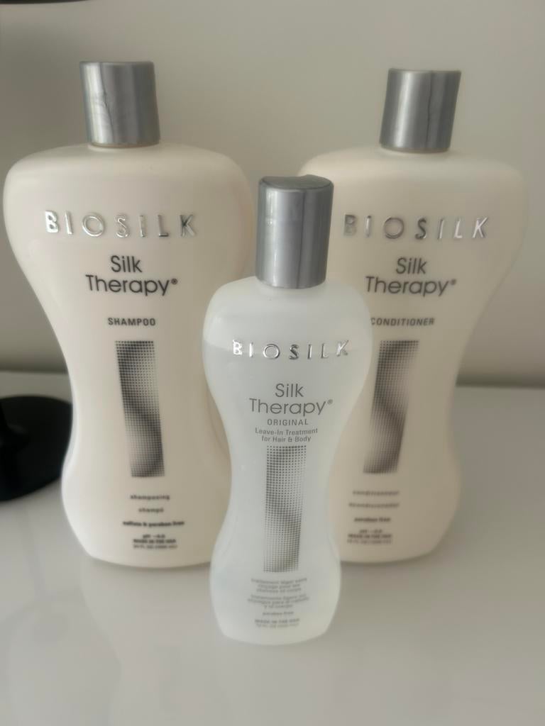 Bio silk therapy shampoo, conditioner en leave in treatment, Ophalen of Verzenden, Nieuw, Shampoo of Conditioner