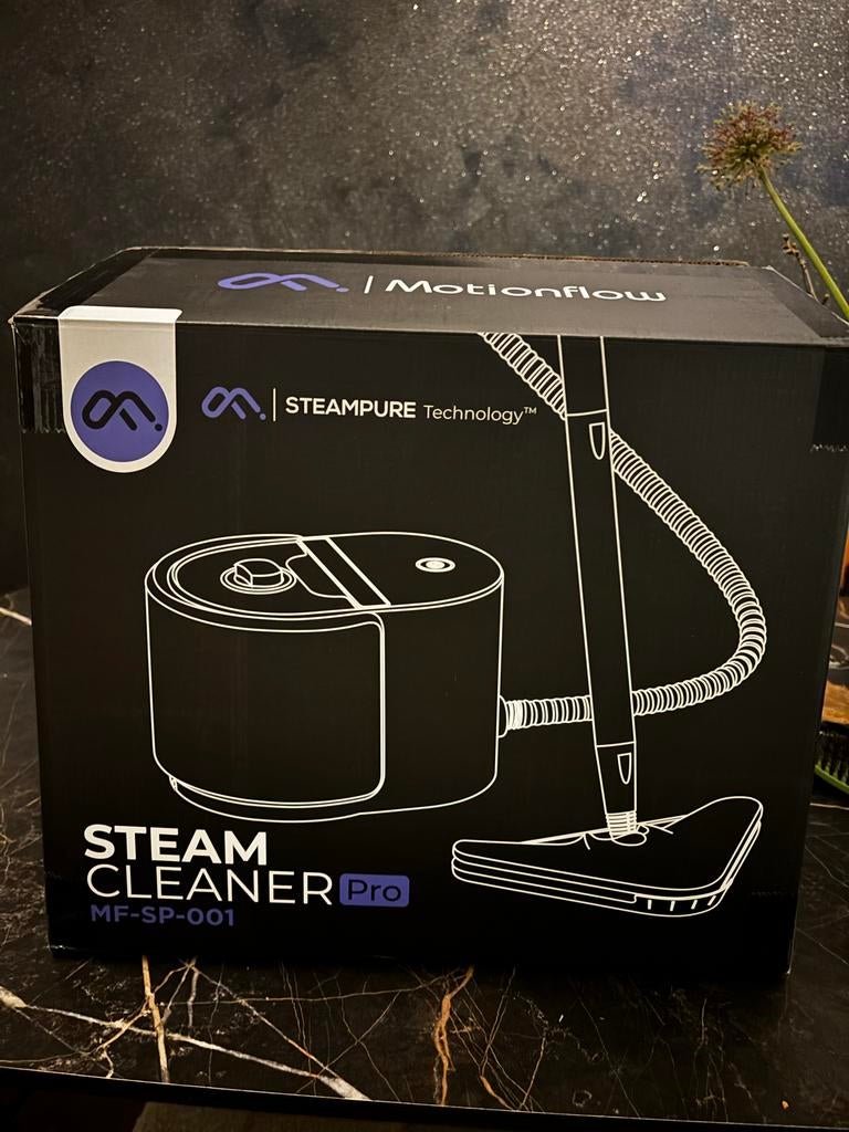 Motionflow stoomreiniger pro 1500w in doos, Witgoed en Apparatuur, Stoomapparaten, Ophalen, Zo goed als nieuw