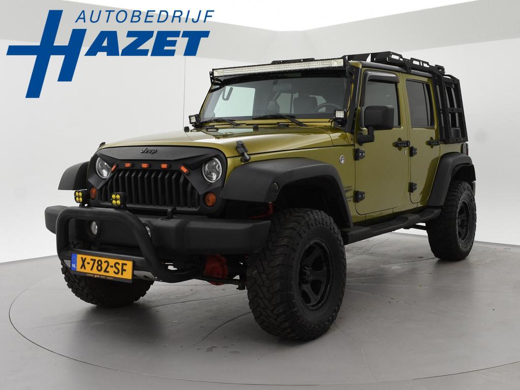 Jeep Wrangler 3.8 LPG 5-DRS AUT. + ROOFRACK | LED BALK | BUL, Auto's, Jeep, Stof, Gebruikt, Cabriolet, Bedrijf