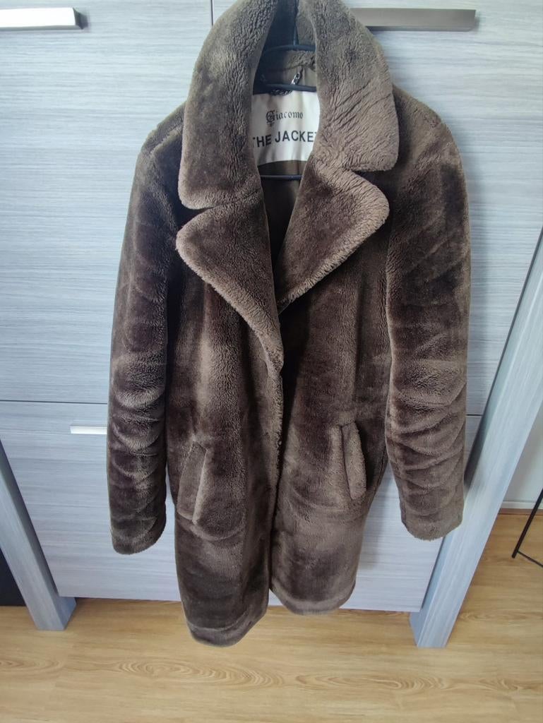 Giacomo The Jacket - Bruine Teddy Jas, Maat 38/40 (M), Bruin, Ophalen of Verzenden, Zo goed als nieuw