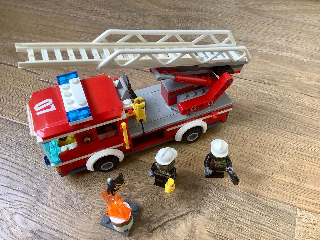 Lego City 60107 Brandweer Ladderwagen, Ophalen of Verzenden, Gebruikt, Complete set, Lego