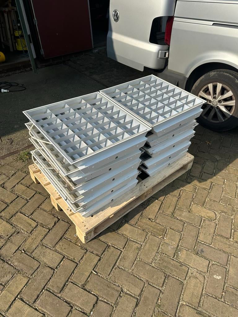 10x TL Lichtbakken voor Systeemplafond, Ophalen, Gebruikt, Metaal