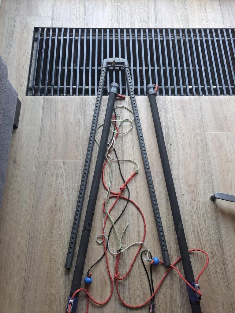 Carbon giek eindstuk (100cm!) HPL maar universeel, Watersport en Boten, Ophalen of Verzenden, Gebruikt, Giek