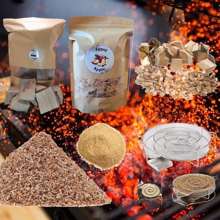 Rookhout Snippers, Chunks & Rookmot – BBQ & Koudrook  1-20kg, Minder dan 3 m³, Verzenden, Overige houtsoorten, Blokken