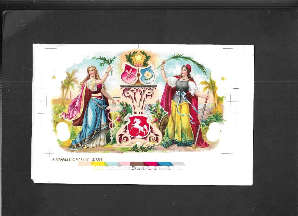 Banana60Etiket scan V4647, Ophalen of Verzenden, Gebruikt, Sigarenbandjes