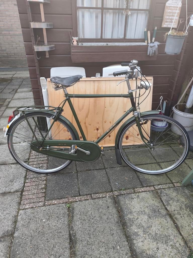 Vintage BSA fiets - Groen - Goede staat, Ophalen, Gebruikt, Overige merken
