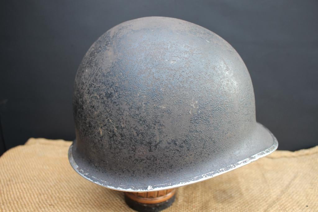 Complete WW2 US M1 helmet + Liner, Ophalen of Verzenden, Landmacht, Amerika, Helm of Baret