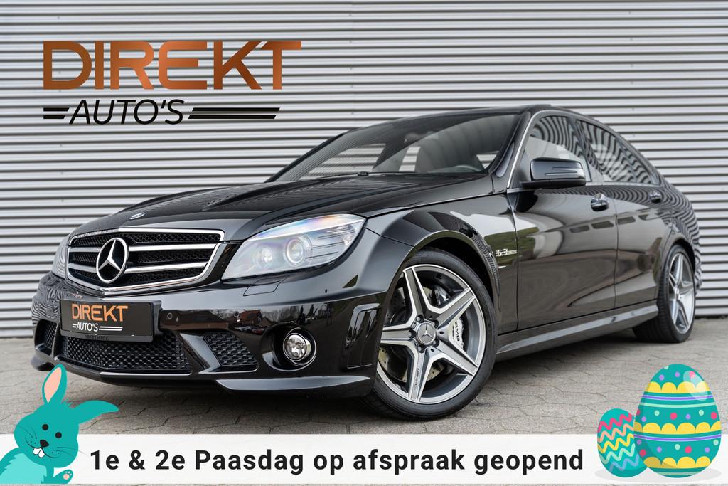 Mercedes-Benz C-klasse AMG C63 V8 DEALER ONDERHOUDEN, Automaat, Achterwielaandrijving, Traction-control, Zwart