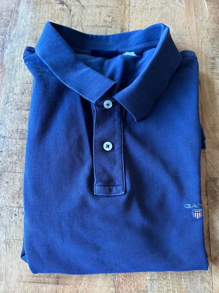 Gant polo blauw 3XL, Ophalen of Verzenden, Zo goed als nieuw, Overige maten, Blauw