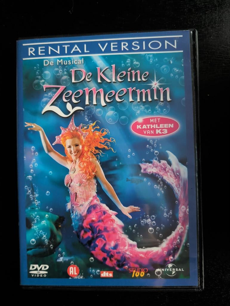 K3 De Kleine Zeemeermin - Musical DVD, Avontuur, Alle leeftijden, Ophalen of Verzenden, Zo goed als nieuw