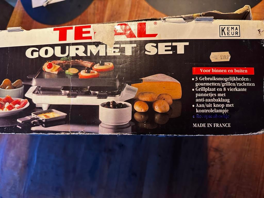 Tefal Gourmet Set - Raclette/Grill, Witgoed en Apparatuur, Gourmetstellen, Ophalen of Verzenden, Gebruikt, 8 personen of meer
