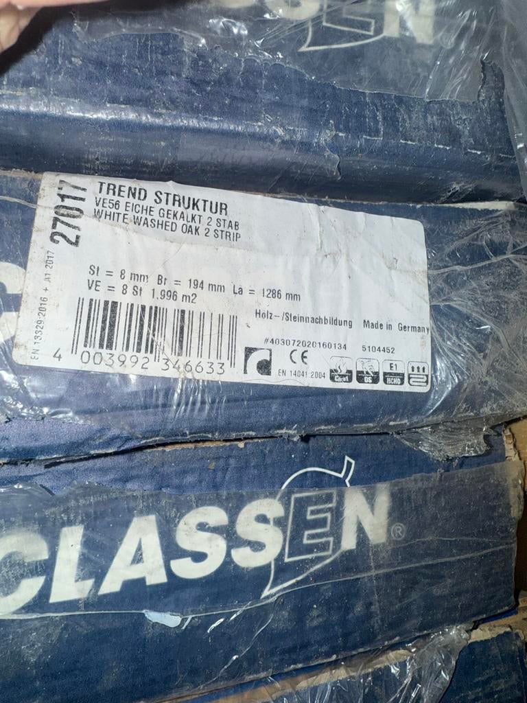 Classen Laminaat - Nieuwstaat, Ophalen of Verzenden, Zo goed als nieuw, Minder dan 5 m², 10 tot 30 cm