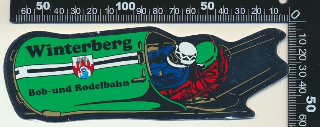 Sticker: Bob und Rodelbahn Winterberg, Verzamelen, Ophalen of Verzenden, Zo goed als nieuw, Sport