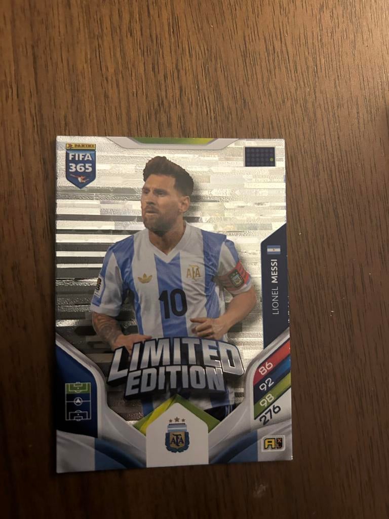Panini Adrenalyn 2026 Messi Limited Edition, Ophalen of Verzenden, Zo goed als nieuw, Plaatje