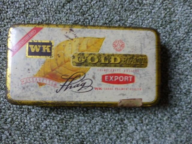 Duitse tabaksblikken en Duits Tsjechisch koekblik, Ophalen of Verzenden, Gebruikt, Koek(jes)