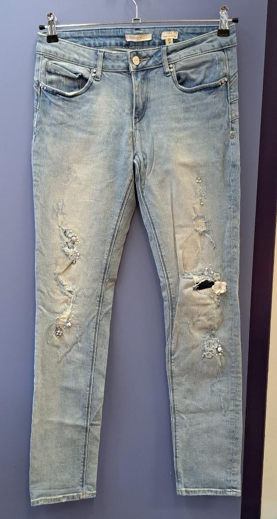 Fracomina Tina shape up skinny jeans + pareltjes 29 S 42893, Fracomina, Blauw, ., Ophalen of Verzenden