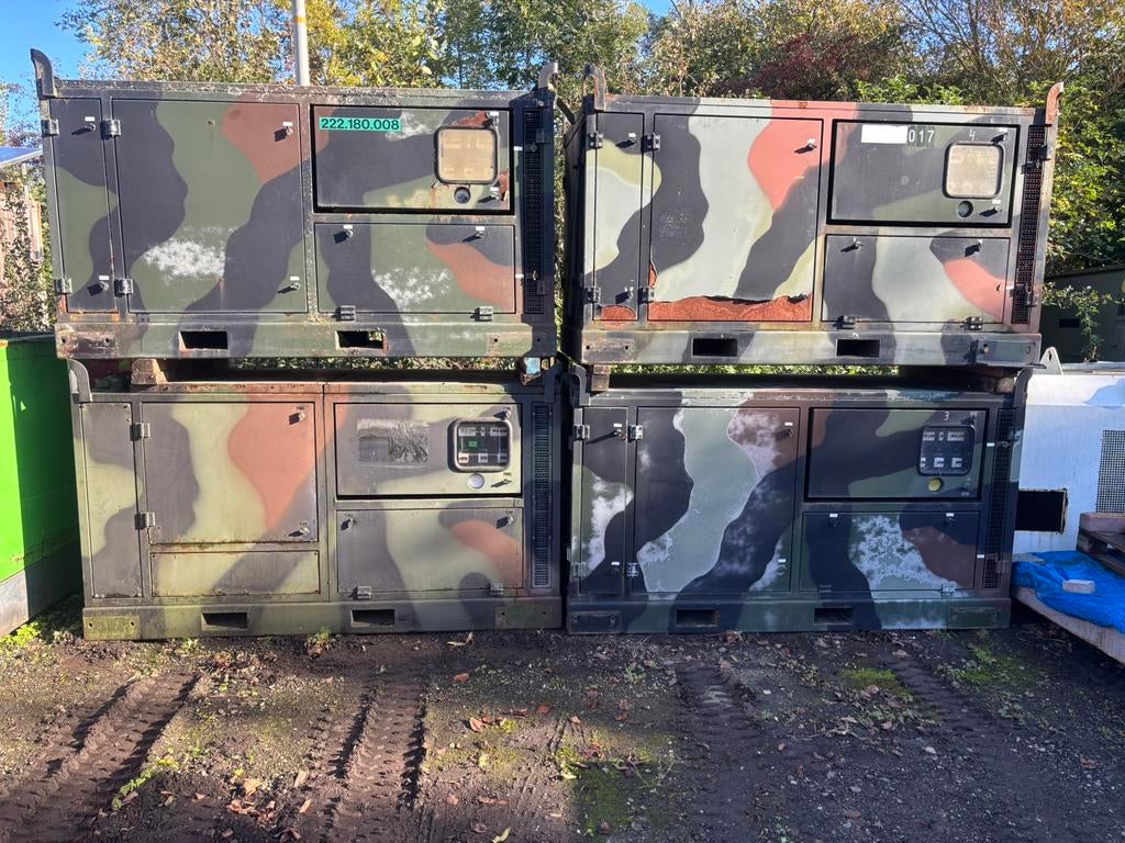 4X aggregaat 22,5 KVA Leroy Somer Hatz 4L40C     EX DEFENSIE, Ophalen, 10 tot 30 kVA, Dieselolie, Geluidgedempt