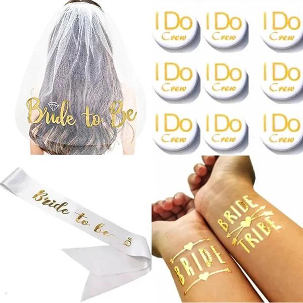 Vrijgezellenfeest set Bride to Be 21-delig, Struikheide 64,3069LJ,Rotterdam, Wit, Nieuw, Ophalen of Verzenden