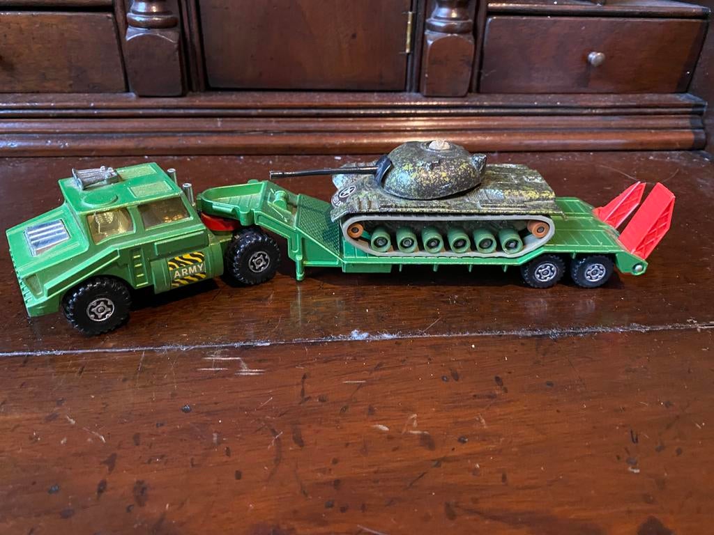 Matchbox Battle Kings K-106 Tank Transporter, Ophalen of Verzenden, Gebruikt, Bus of Vrachtwagen, Matchbox