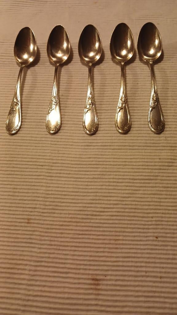 Franse koffie/ dessertlepels, Antiek en Kunst, Ophalen of Verzenden