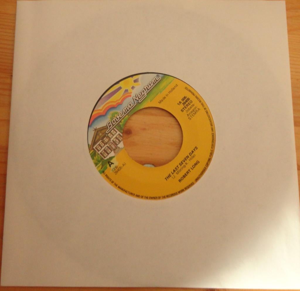 Robert Long > The last seven days, Gebruikt, 7 inch, Single, Ophalen of Verzenden