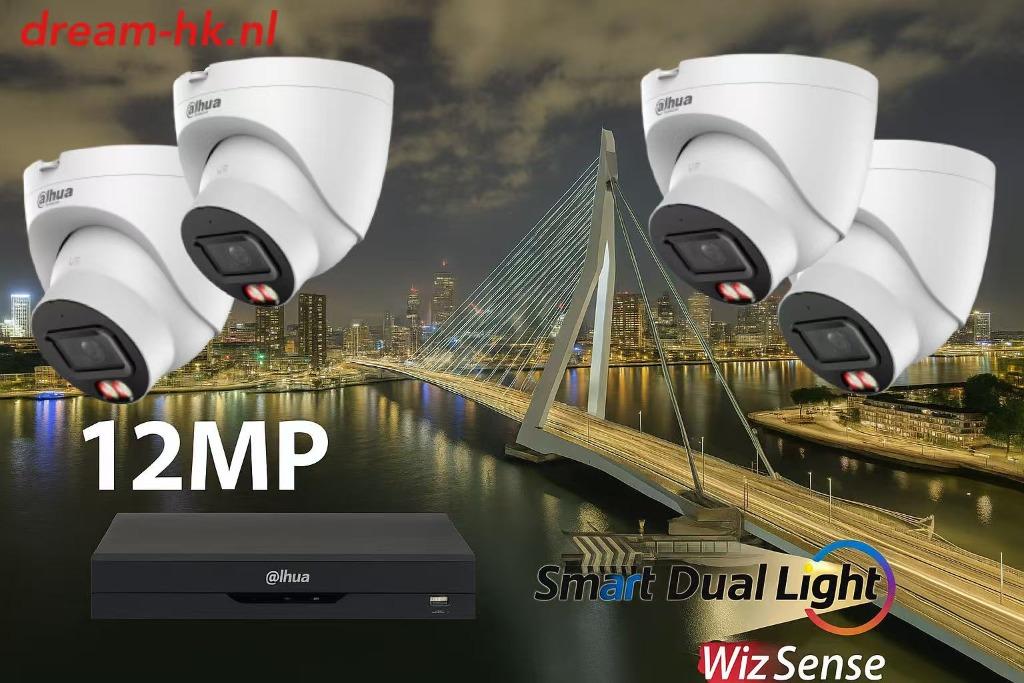 12MP Dahua Full Color camera set / 4CH NVR+4x 12MP cameras, Ophalen of Verzenden, Nieuw, Buitencamera