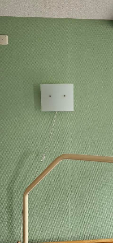 Glazen Muurlamp, Huis en Inrichting, Ophalen, Gebruikt, Glas, Modern