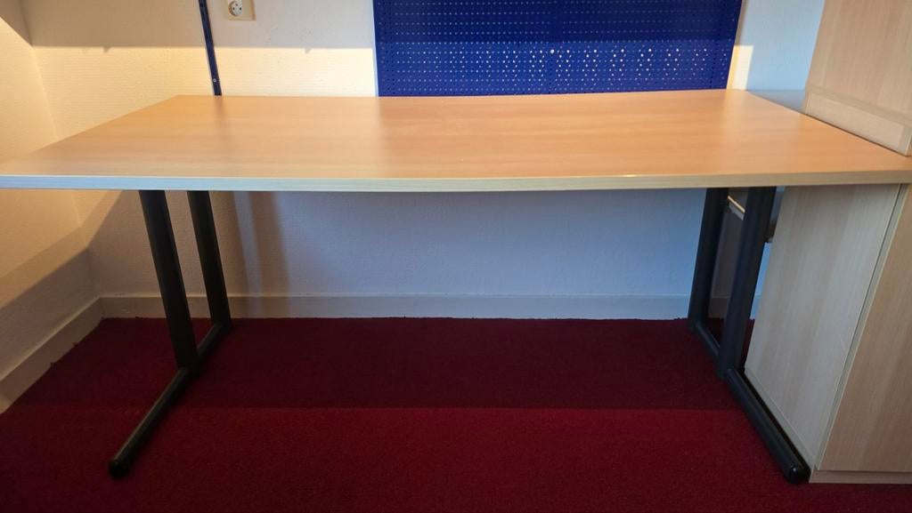 Complete Bureau Ergo 400 Set - Beuken, Ophalen, Gebruikt