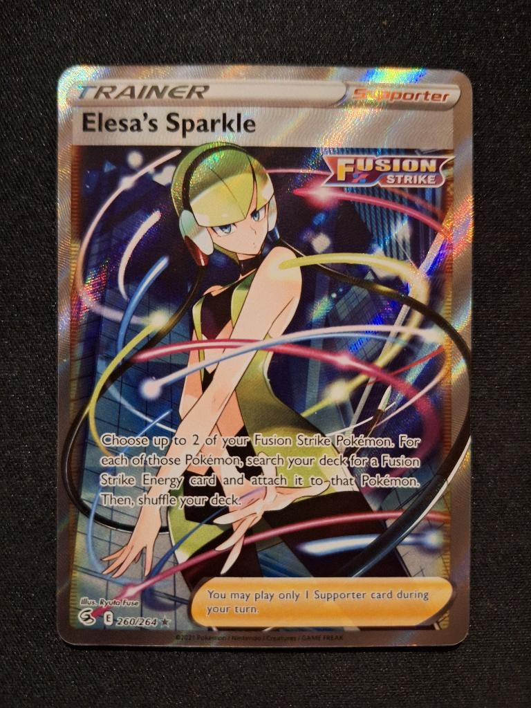 Elesa's Sparkle #260 (Fusion Strike), Hobby en Vrije tijd, Verzamelkaartspellen | Pokémon, Verzenden, Zo goed als nieuw, Losse kaart