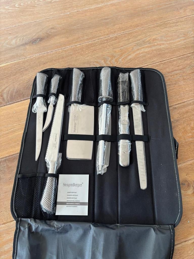 Messen set SteigenBerger, Ophalen, Zo goed als nieuw, Rvs of Chroom, Vaatwasserbestendig