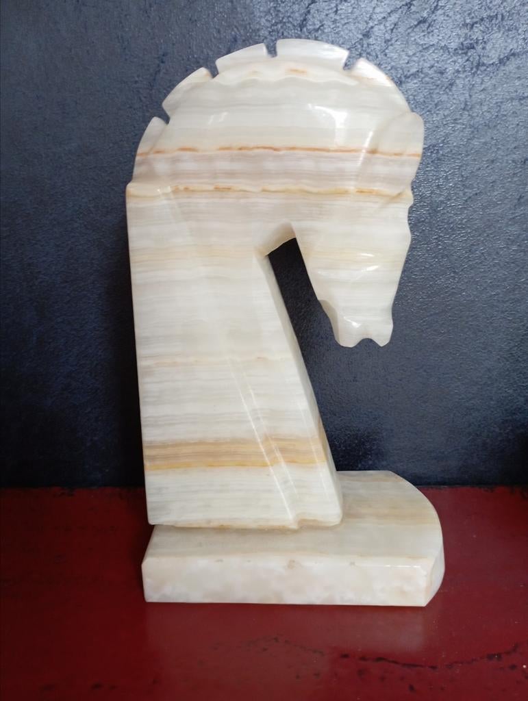 Marmeren boekensteun., Antiek en Kunst, Ophalen of Verzenden