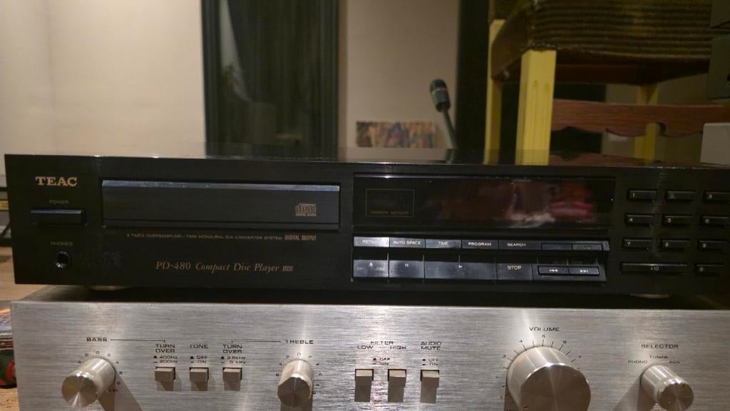TEAC PD-480 CD Speler - Vintage Hifi, Ophalen of Verzenden, Gebruikt, Overige merken