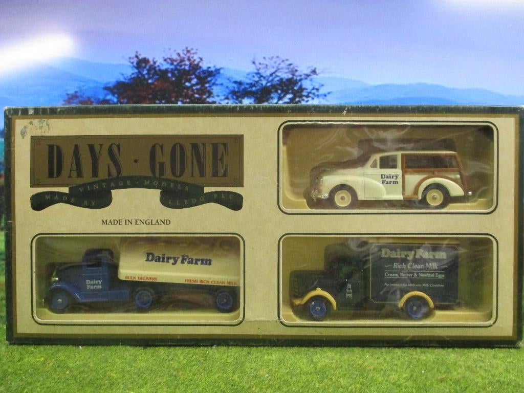 Morris Minor Traveller + Bedford 30CWT + 1935 Ford 3-Ton, Hobby en Vrije tijd, Modelauto's | 1:43, Ophalen of Verzenden, Zo goed als nieuw