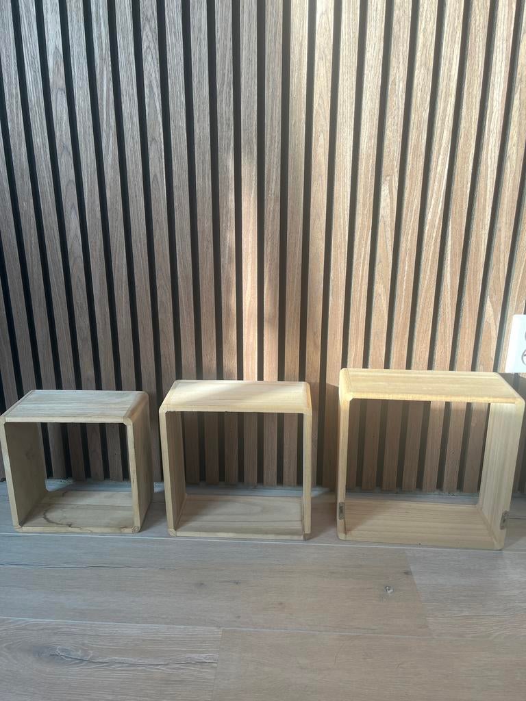 Houten Kubussen Set, Ophalen, Zo goed als nieuw