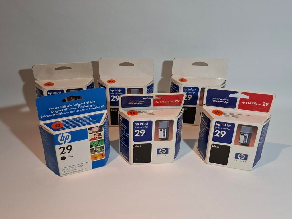 Nieuwe HP 29 Zwart Inkjet Cartridge - 6 Stuks, Ophalen of Verzenden, Nieuw, Cartridge, HP