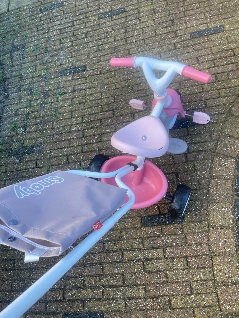 Smoby Be Move Confort Driewieler - Roze, Fietsen en Brommers, Fietsen | Driewielers, Ophalen of Verzenden, Zo goed als nieuw, Duwstang