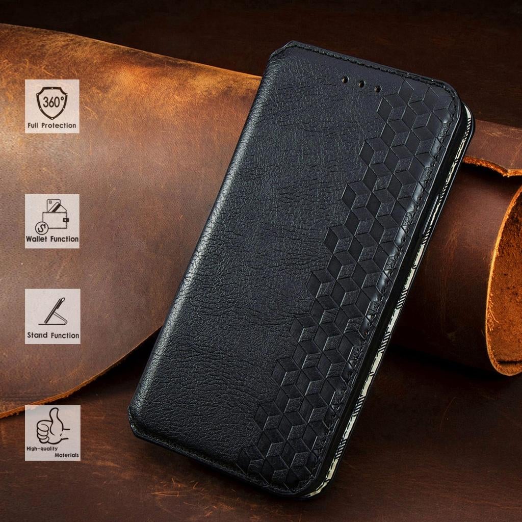 Luxe PU Lederen Wallet Case voor Asus ROG Phone 7 _ Zwart, Verzenden, Nieuw, Hoesje of Tasje