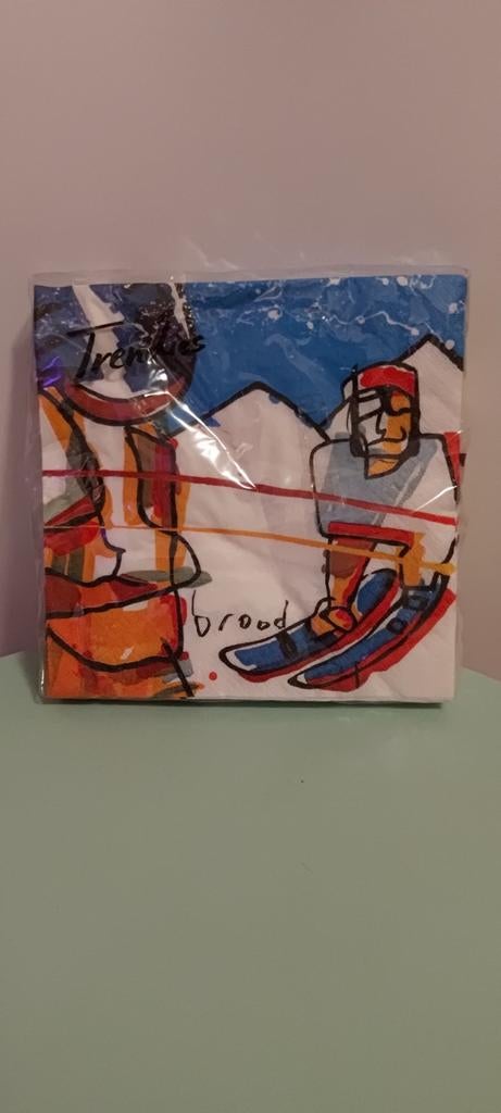 Herman Brood servetten. Papier, .., .., Trendies, Wit