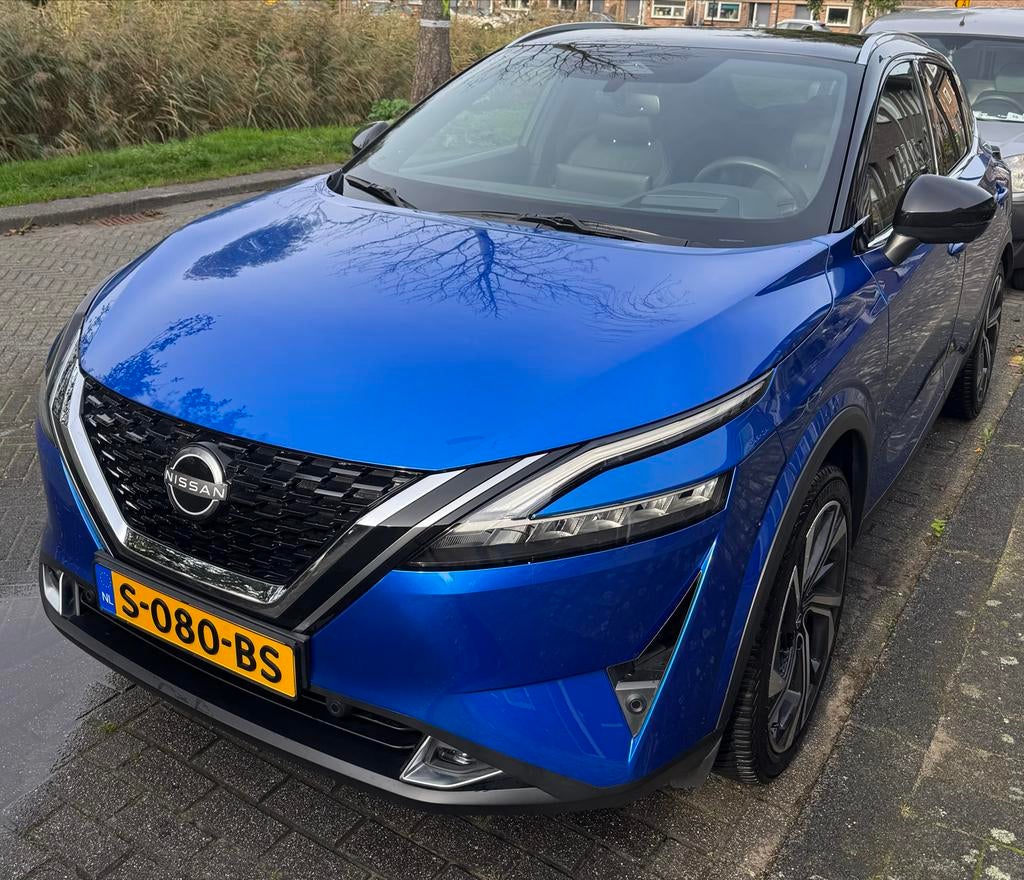 Nissan Qashqai 1.3 Tekna Plus Benzine Xtronic 2023 Blauw, Auto's, Nissan, 1800 kg, 157 pk, Blauw, 75 €/maand