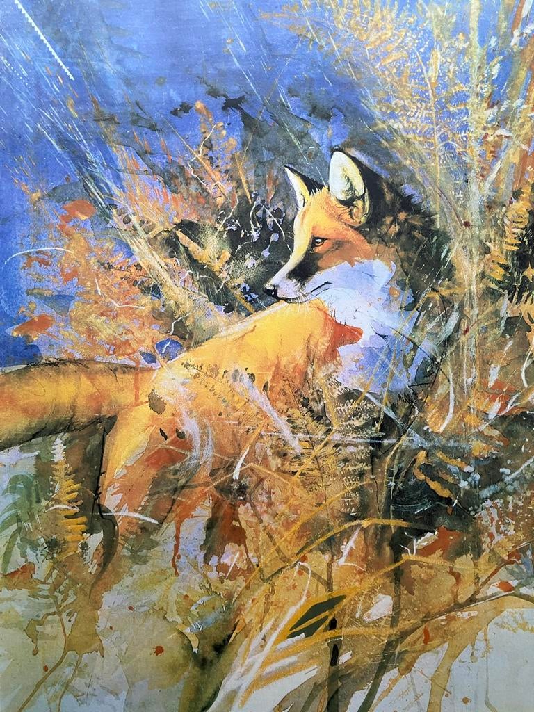 Walty Dudok van Heel - Gesigneerde Zeefdruk Vos, Ophalen of Verzenden